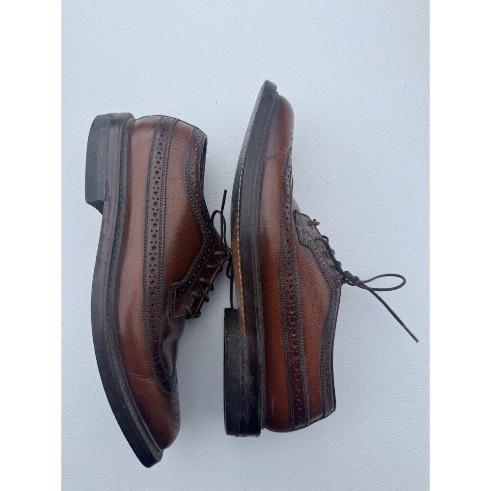 Vintage Florsheim Imperial 4075 Longwing Wingtip Oxford Brown Leather 8.5D USA - Picture 4 of 6